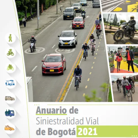 Anuario de siniestralidad vial de Bogotá 2021